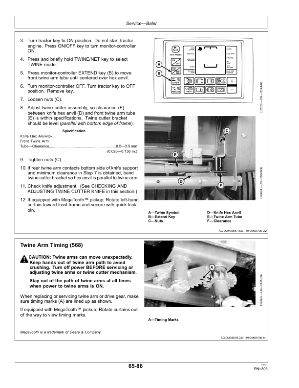 John Deere 468, 468 Silage Special, & 568 Round Balers Operator's Manual (OMFH310751) - Image 3