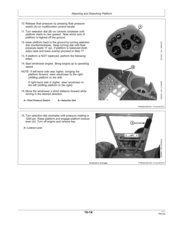 John Deere 896 Auger Platform Export Edition (370001-) Operator's Manual (OMFH311654) - Image 2