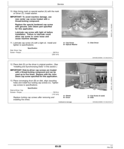 Alternative view of John Deere 625, 630, 635 Mower-Conditioners (370001-459999) Operator's Manual (OMFH311959)