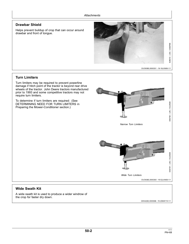 John Deere 625, 630, 635 Mower-Conditioners (370001-459999) Operator's Manual (OMFH311959) - Image 3