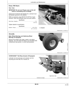Alternative view of John Deere 459, 459S, 559 & 559S Round Balers (North American) Operator's Manual (OMFH313135)