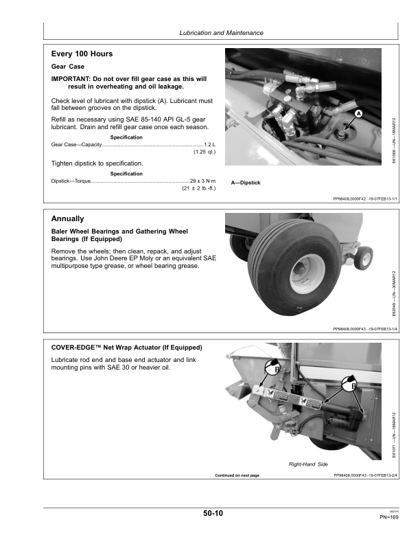 John Deere 459, 459S, 559 & 559S Round Balers (North American) Operator's Manual (OMFH313135) - Image 2