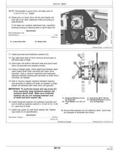 Alternative view of John Deere 459, 459S, 559 & 559S Round Balers (Export Edition) Operator's Manual (OMFH313138)