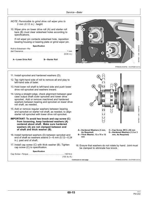 John Deere 459, 459S, 559 & 559S Round Balers (Export Edition) Operator's Manual (OMFH313138) - Image 2