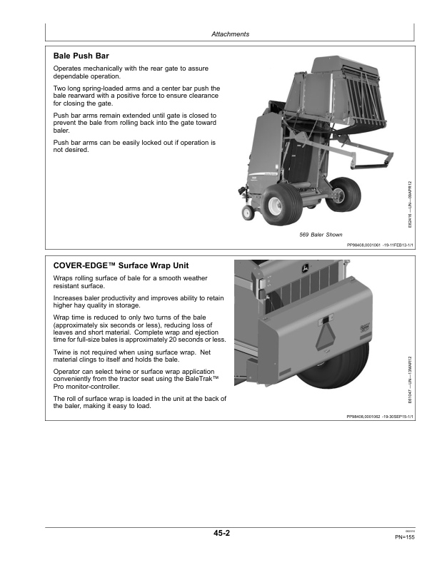 John Deere 469, 469S, 569 & 569S Round Balers (North American) Operator's Manual (OMFH313140) - Image 2