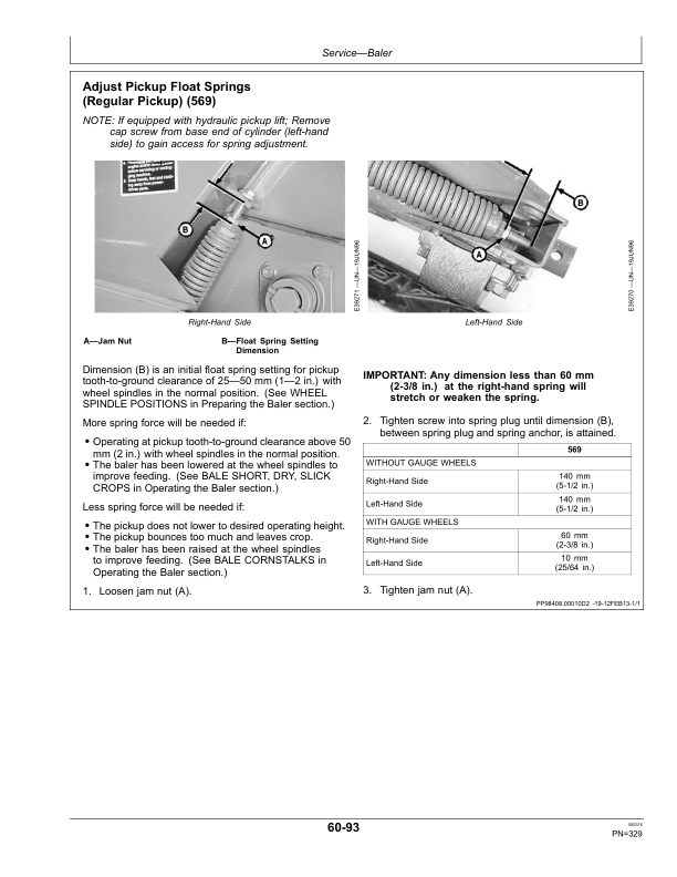John Deere 469, 469S, 569 & 569S Round Balers (Export Edition) Operator's Manual (OMFH313143) - Image 3