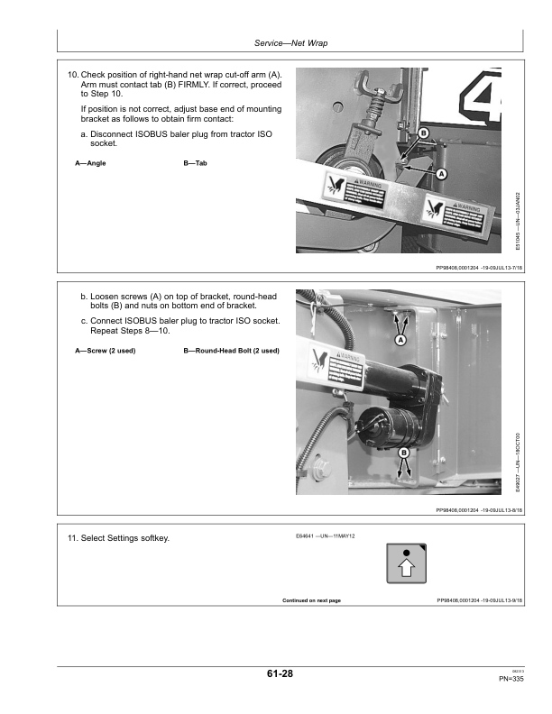John Deere 469 & 569 Premium Round Baler Export Edition (380001-410000) Operator's Manual (OMFH313150) - Image 3