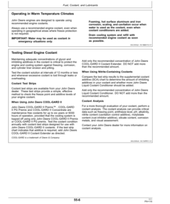 Alternative view of John Deere A400 Self-Propelled Windrower (Export Edition) Operator's Manual (OMFH314463)