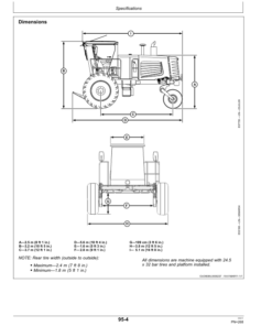 Alternative view of John Deere D450 Self-Propelled Windrower (381501-) Operator's Manual (OMFH314470)