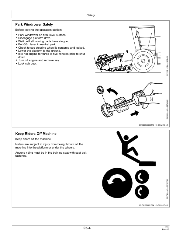John Deere W110, W150 (S.N. 390001-) Self-Propelled Windrower Operator's Manual (OMFH318462) - Image 2