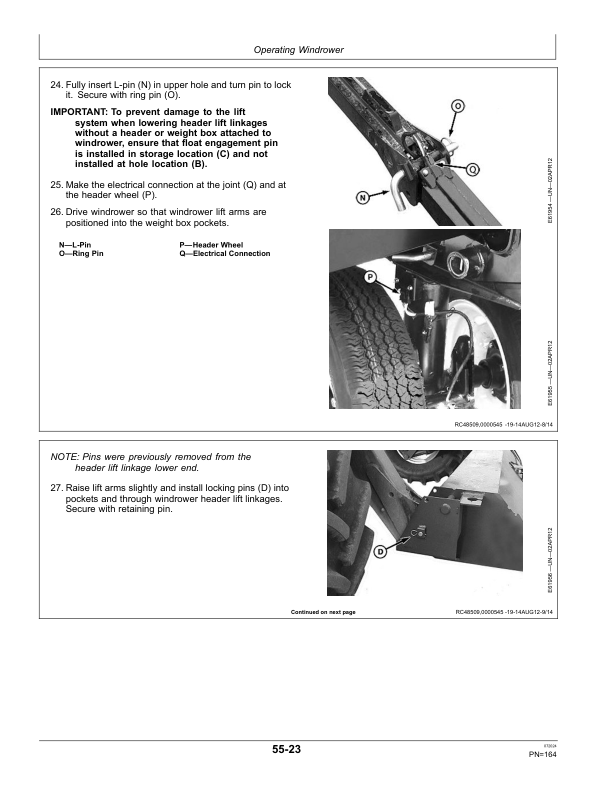 John Deere W110, W150 (S.N. 390001-) Self-Propelled Windrower Operator's Manual (OMFH318462) - Image 3