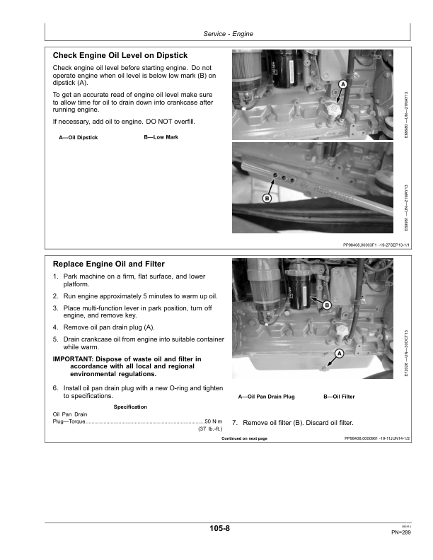 John Deere W235 Rotary Self-Propelled Windrowers North America (400001-420000) Operator's Manual (OMFH321097) - Image 2