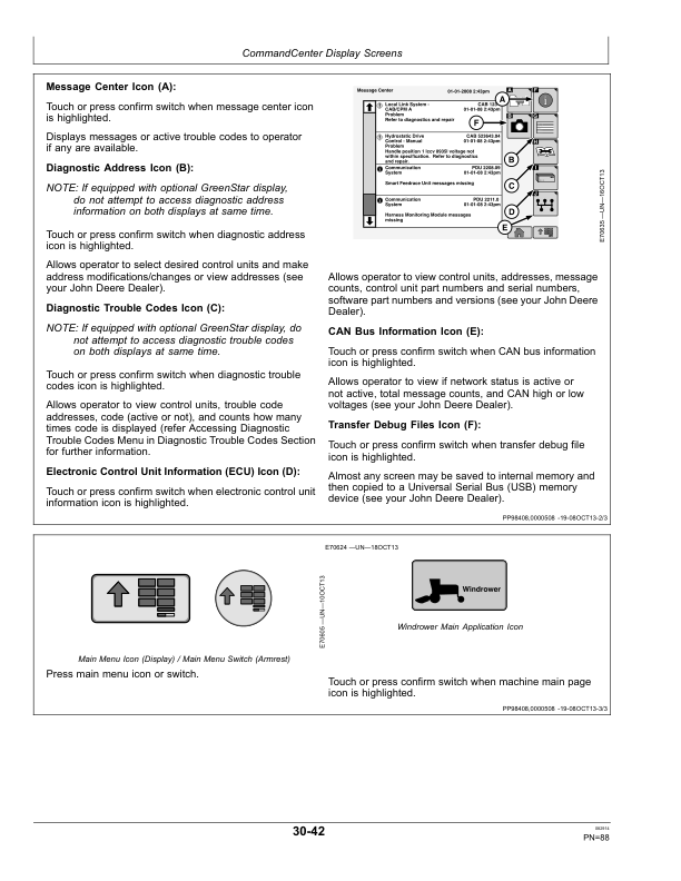 John Deere W235 Rotary Self-Propelled Windrowers North America (400001-420000) Operator's Manual (OMFH321097) - Image 4