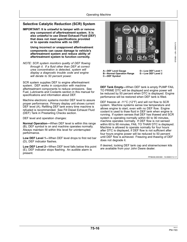 John Deere W235 Draper Self-Propelled Windrower (400001-) Operator's Manual (OMFH321103) - Image 2