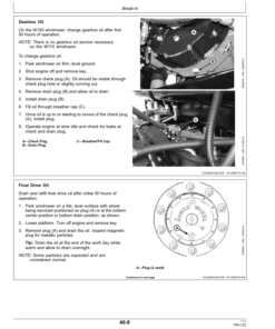 Alternative view of John Deere W110 Self-Propelled Windrowers Operator's Manual (OMFH322494)