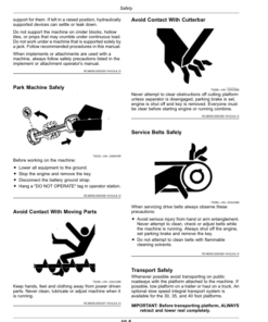 Alternative view of John Deere 415D, 420D, 425D, 430D, 435D, 440D Draper Platforms (390001-) (Worldwide Edition) Operator's Manual (OMFH322524)