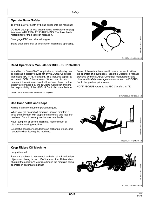John Deere L1524, L1533 & L1534 Large Square Balers Operator's Manual (OMFH323226) - Image 4