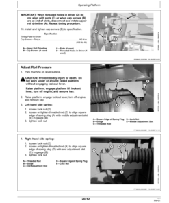 Alternative view of John Deere 500R Rotary Platform (402001-) Operator's Manual (OMFH323618)
