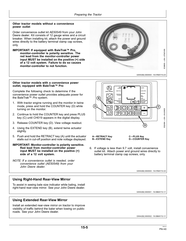 John Deere 459E Round Balers (North America Edition) Operator's Manual (OMFH326619) - Image 3