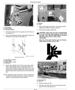 Alternative view of John Deere 440E Round Baler Operator's Manual (OMFH331597)