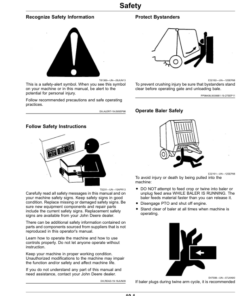 Alternative view of John Deere 450M, 550M Round Balers Operator's Manual (OMFH331603)