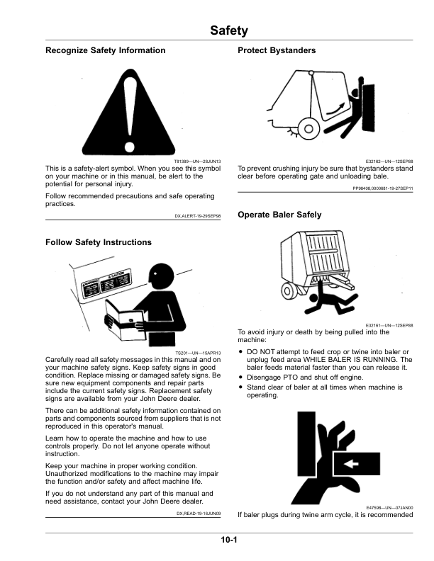 John Deere 450M, 550M Round Balers Operator's Manual (OMFH331603) - Image 2