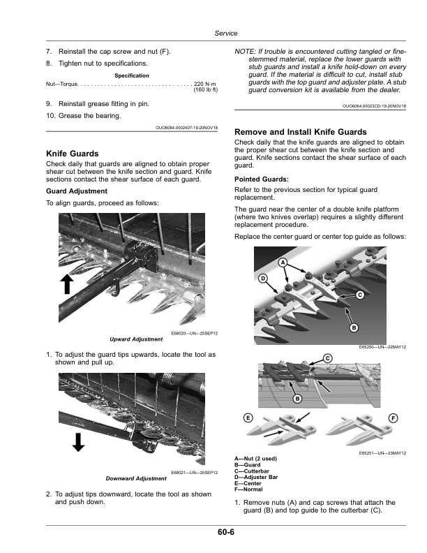 John Deere 1415D, 1420D, 1425D, 1430D, 1435D, 1440D, 1445D Draper Platforms (Worldwide Edition) Operator's Manual (OMFH335788) - Image 2