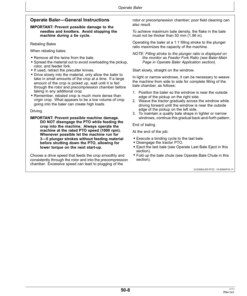 Alternative view of John Deere L1524, L1533 & L1534 Large Square Balers Operator's Manual (OMFH336609)