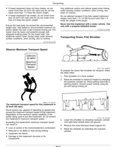 Alternative view of John Deere 200 Series Flail Shredders Operator's Manual (OMFH337662)