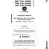 John Deere HX6, HX7, MX5, MX6 & MX7 Single-Spindle Rotary Cutters Operator's Manual (OMFH337984)