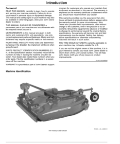 Alternative view of John Deere HX6, HX7, MX5, MX6 & MX7 Single-Spindle Rotary Cutters Operator's Manual (OMFH337984)