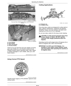 Alternative view of John Deere CX15, CX20, HX15, HX20 & MX15 Flex-Wing Rotary Cutters Operator's Manual (OMFH338031)
