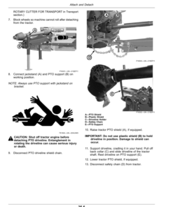 Alternative view of John Deere CX15, CX20, HX15, HX20 Flex-Wing Rotrary Cutters Operator's Manual (OMFH338032)