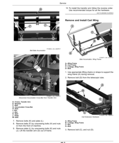 Alternative view of John Deere A420R, A520R Round Bale Accumulator Operator's Manual (OMFH338764)