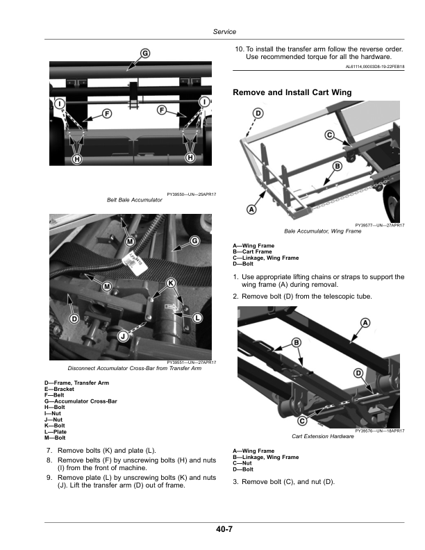 John Deere A420R, A520R Round Bale Accumulator Operator's Manual (OMFH338764) - Image 2