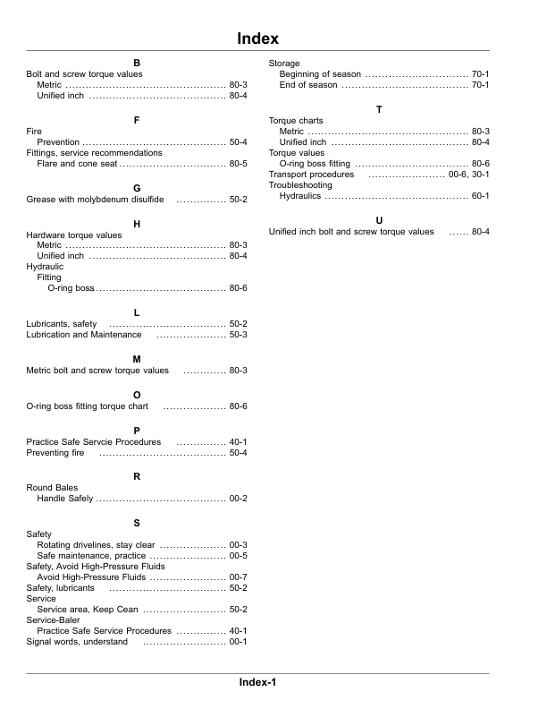 John Deere A420R, A520R Round Bale Accumulator Operator's Manual (OMFH338767) - Image 2