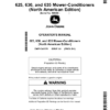 John Deere 625, 630, 635 Mower-Conditioners (460000-) Operator's Manual (OMFH341179)