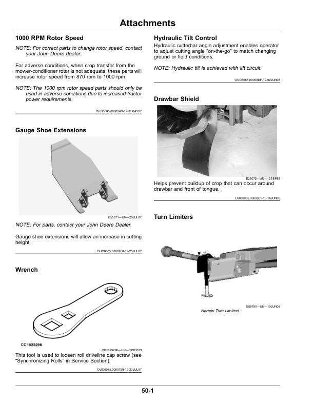 John Deere 625, 630, 635 Mower-Conditioners (460000-) Operator's Manual (OMFH341179) - Image 2