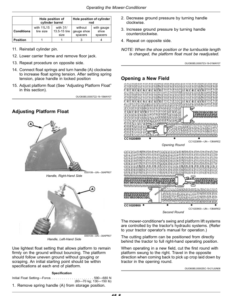 Alternative view of John Deere 625, 630, 635 Mower-Conditioners (460000-) Operator's Manual (OMFH341186)