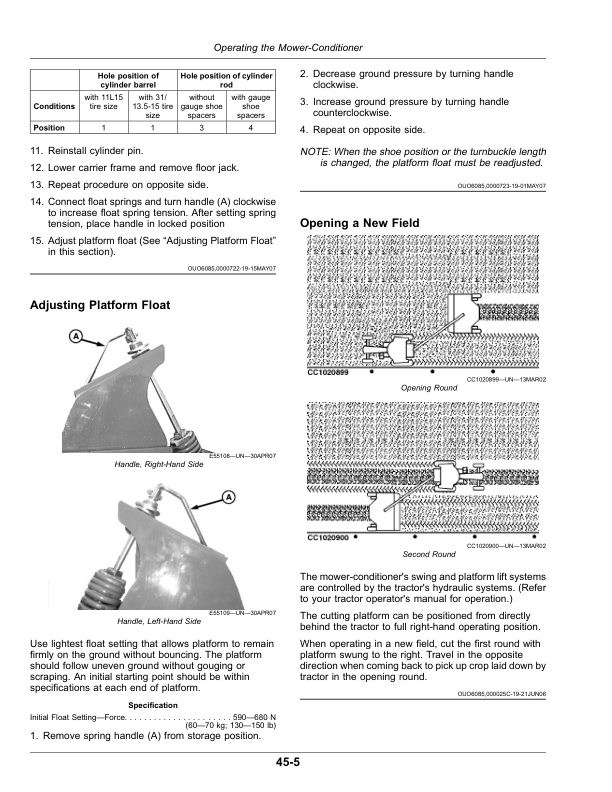 John Deere 625, 630, 635 Mower-Conditioners (460000-) Operator's Manual (OMFH341186) - Image 2