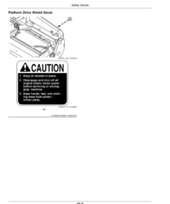 Alternative view of John Deere 830, 835 Rotary Mower-Conditioners (460001-) Operator's Manual (OMFH341187)