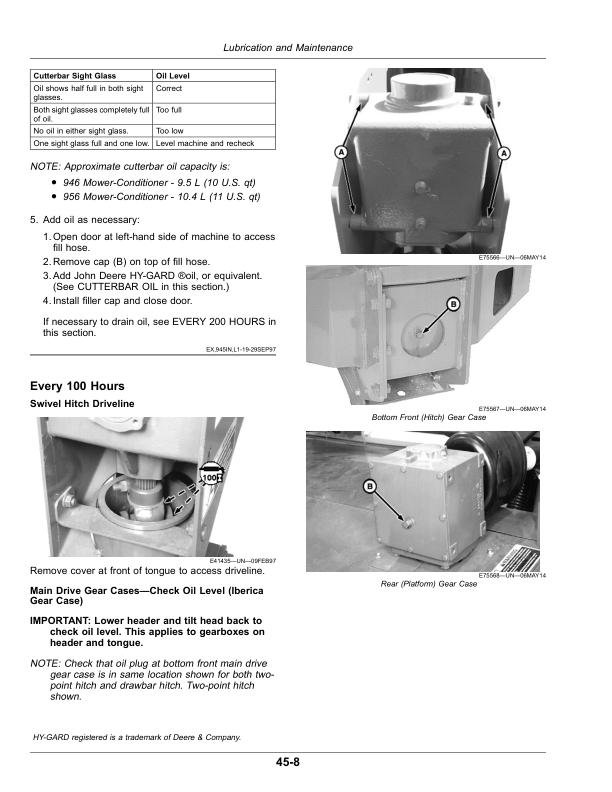 John Deere 946, 956 Mower-Conditioners (North American) Operator's Manual (OMFH341192) - Image 3