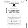 John Deere W155 Self-Propelled Windrower (North American) Operator's Manual (OMFH342422)