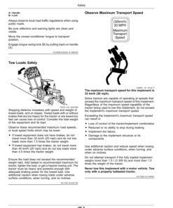 Alternative view of John Deere S250, S300, S350 Side Pull Mower-Conditioners (470000-489999) (North American) Operator's Manual (OMFH343151)