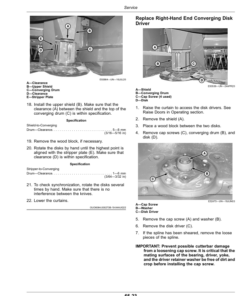 Alternative view of John Deere C300, C350 Center Pivot Mower-Conditioners (Export Edition) (470000-489999) Operator's Manual (OMFH343268)