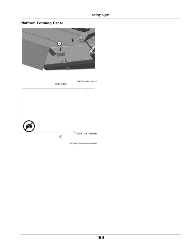John Deere C450 Center Pivot Mower-Conditioner (North American) (Serial Number: 470000-489999) Operator's Manual (OMFH343284) - Image 3
