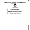 John Deere 500R Rotary Platform (470001-) Operator's Manual (OMFH343341)
