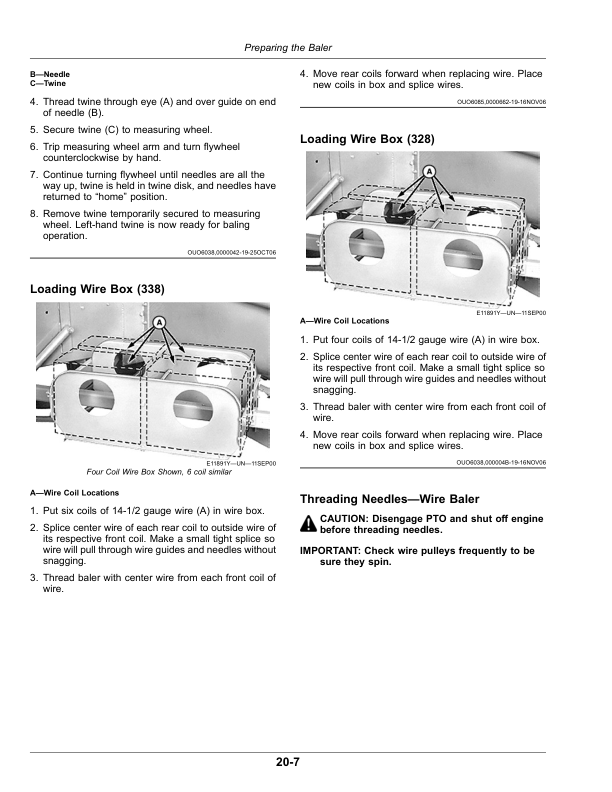 John Deere 328, 338 Square Balers (460000-) Operator's Manual (OMFH343707) - Image 2