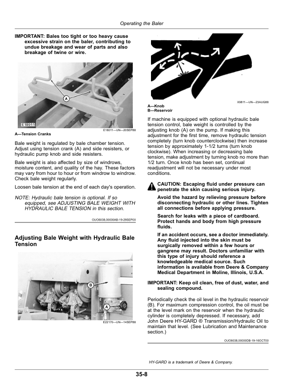 John Deere 328, 338 Square Balers (460000-) Operator's Manual (OMFH343707) - Image 3