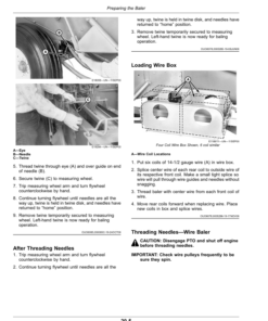 Alternative view of John Deere 348 Square Baler (460000-) Operator's Manual (OMFH343714)
